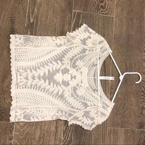 Aeropostale off white  lace top